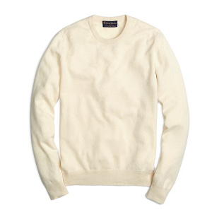 Cashmere Crewneck Sweater - Pastel Cream